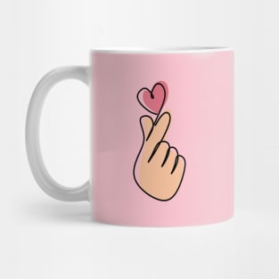 Kpop Finger Heart Mug